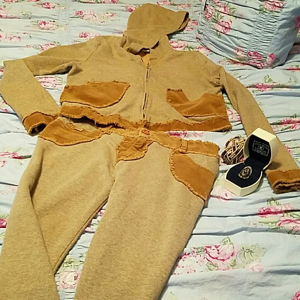 Distressed Hoodie Set