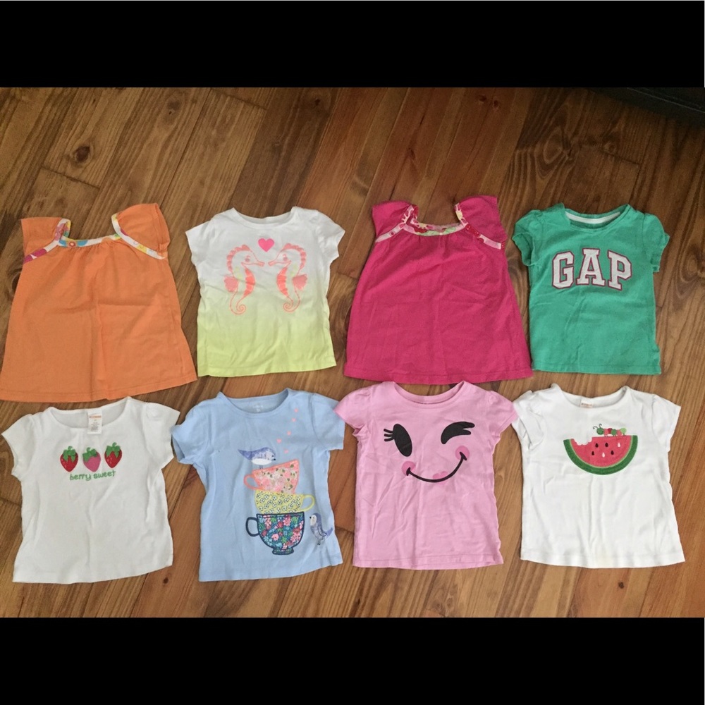 Girls play quality shirts, set of 8!