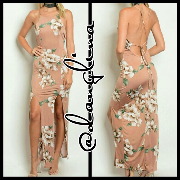 ❣️ Sale was 45$ down sizing ❣️ Double split long dress - Picture 2 of 4