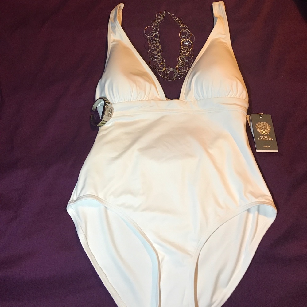 Vince Camuto white swimsuit