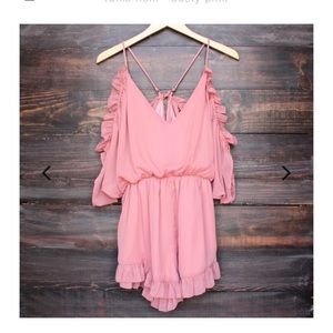 Dusty pink romper