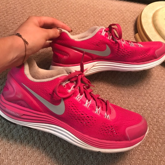 Nike Shoes Nike Lunarglide Pink Running Shoes Size