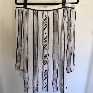 Target Xhilaration Striped Off The Shoulder Dress