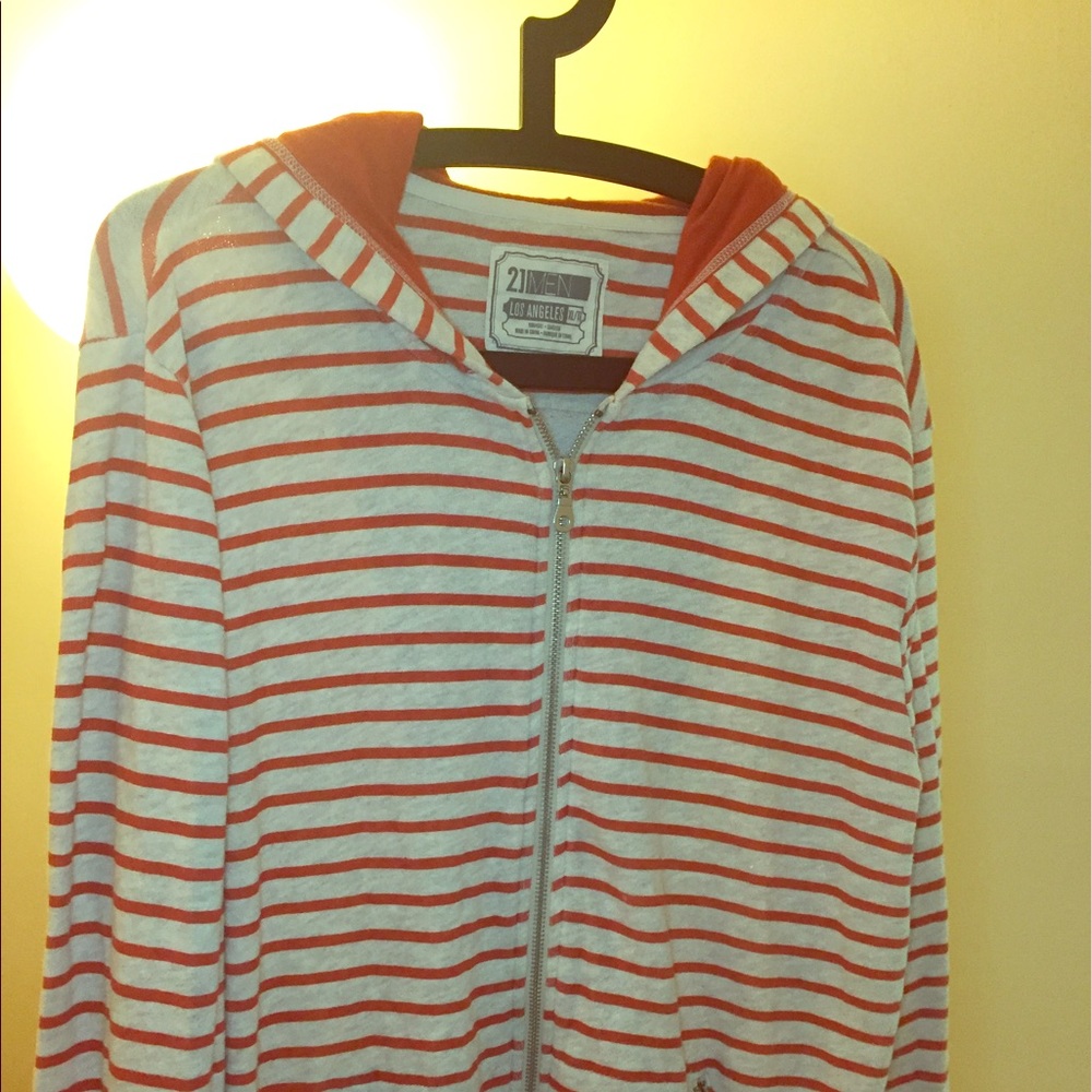 Soft Stripped zipper blouse 100% cotton