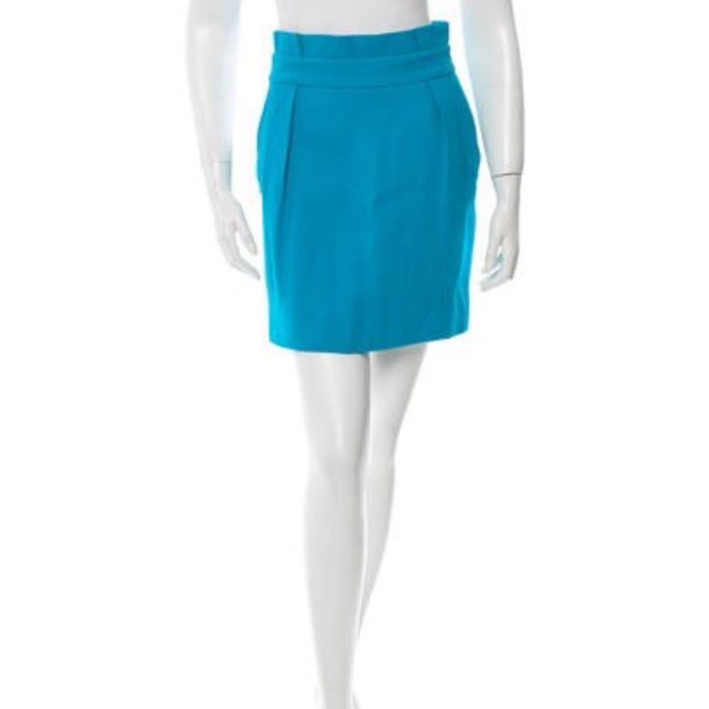 NWOT Kate Spade New York Blue Woven Mini Skirt