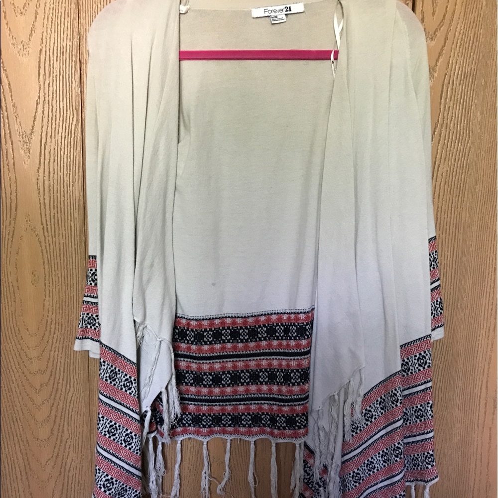 Aztec Fringe Cardigan