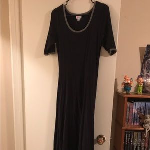 Solid black L Lularoe Ana dress