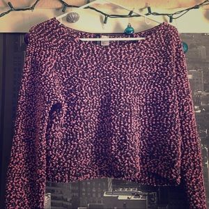Pink and Black dot crop top Pink and Black dot crop top