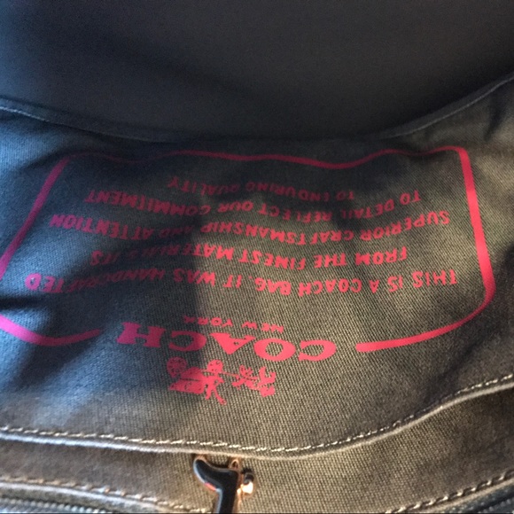 Authentic Coach tote/purse, 13"X11.5". - Picture 4 of 5