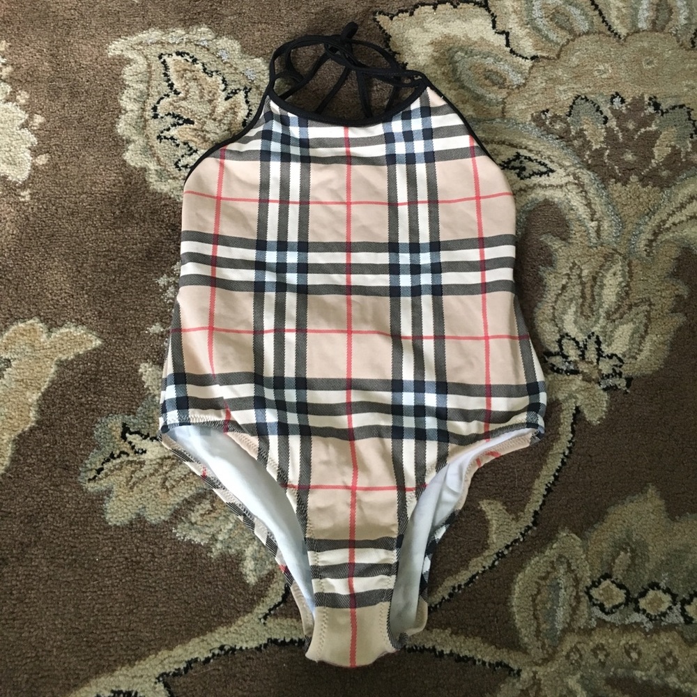 Burberry size 6Y bathing suit.