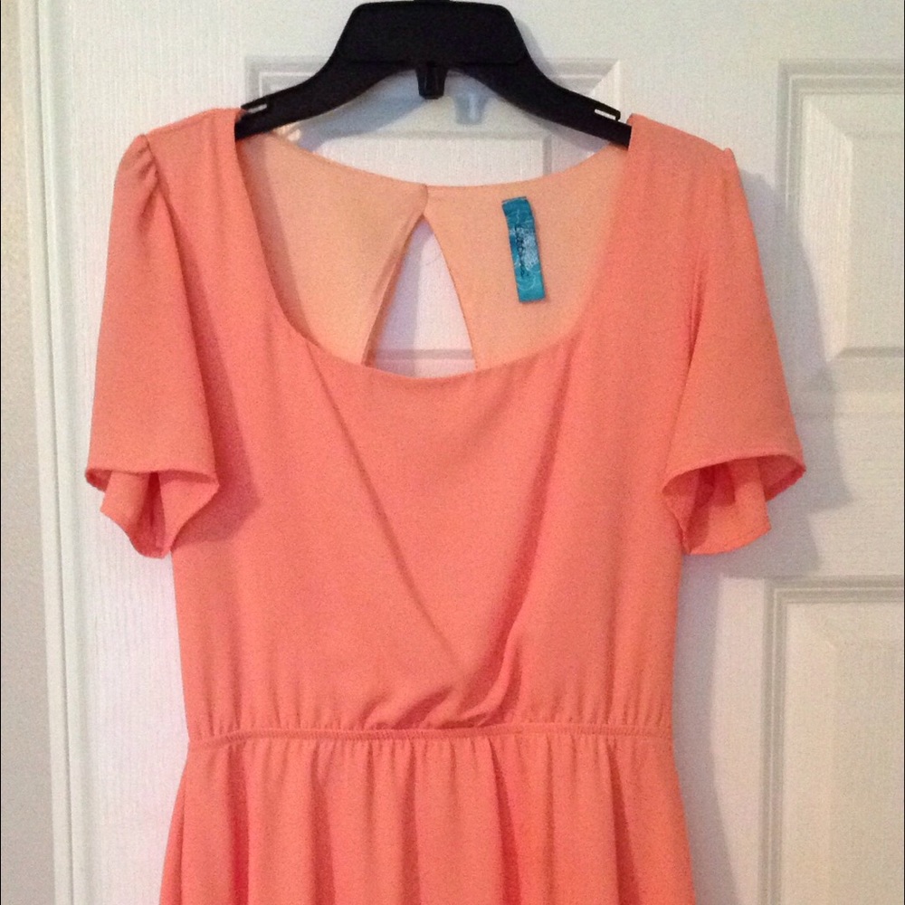 Coral dress