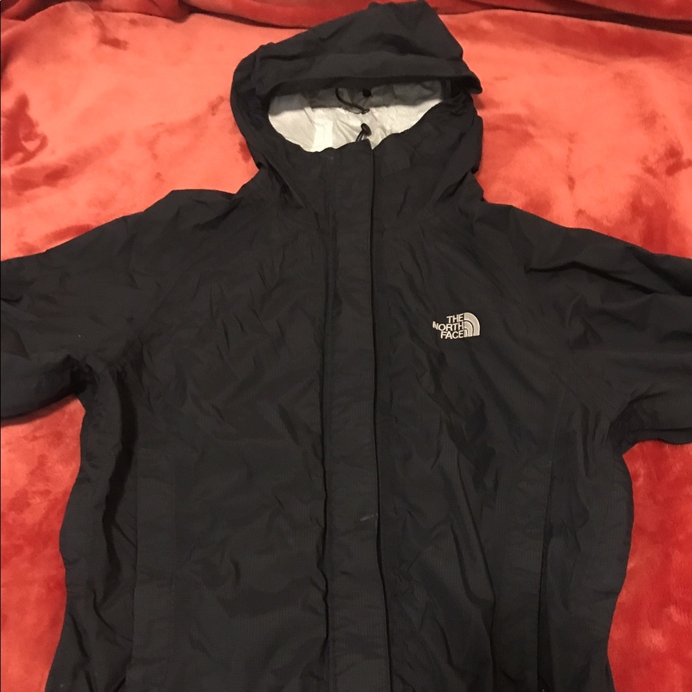 Black northface raincoat!