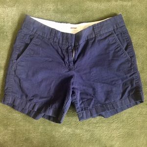Navy J. Crew Chino Broken-In Shorts size 2