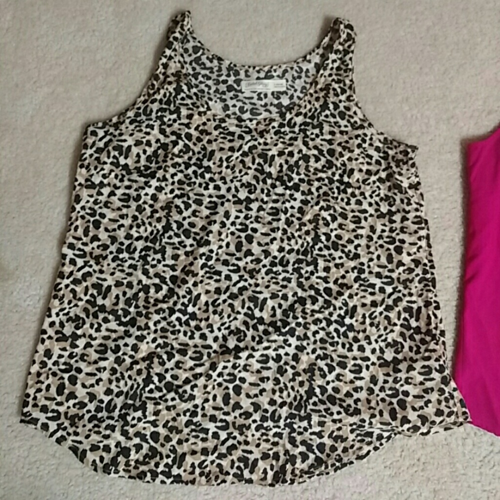 Faded glory cheatah tank top