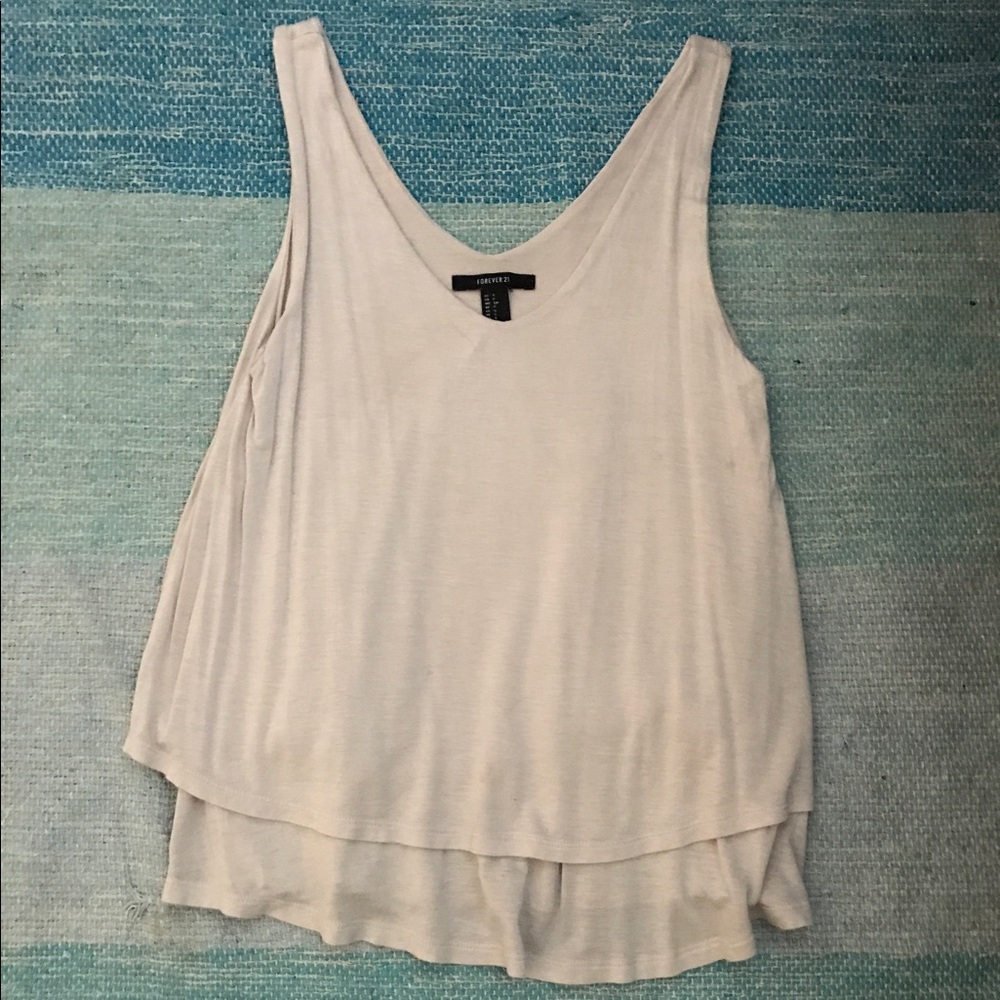 Cream Tank Top