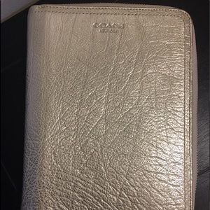 Coach Legacy Leather Metallic Planner/Agenda