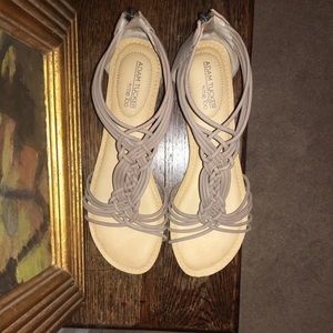 Grecian Nude Soft Leather Sandals