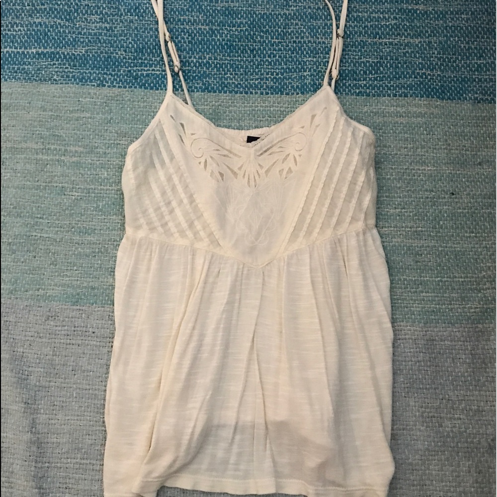 Cream Tank Top