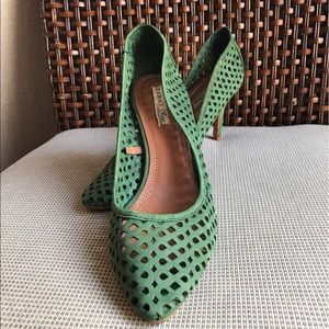 ‼️👠SALE‼️ZARA Perforated Suede Heels