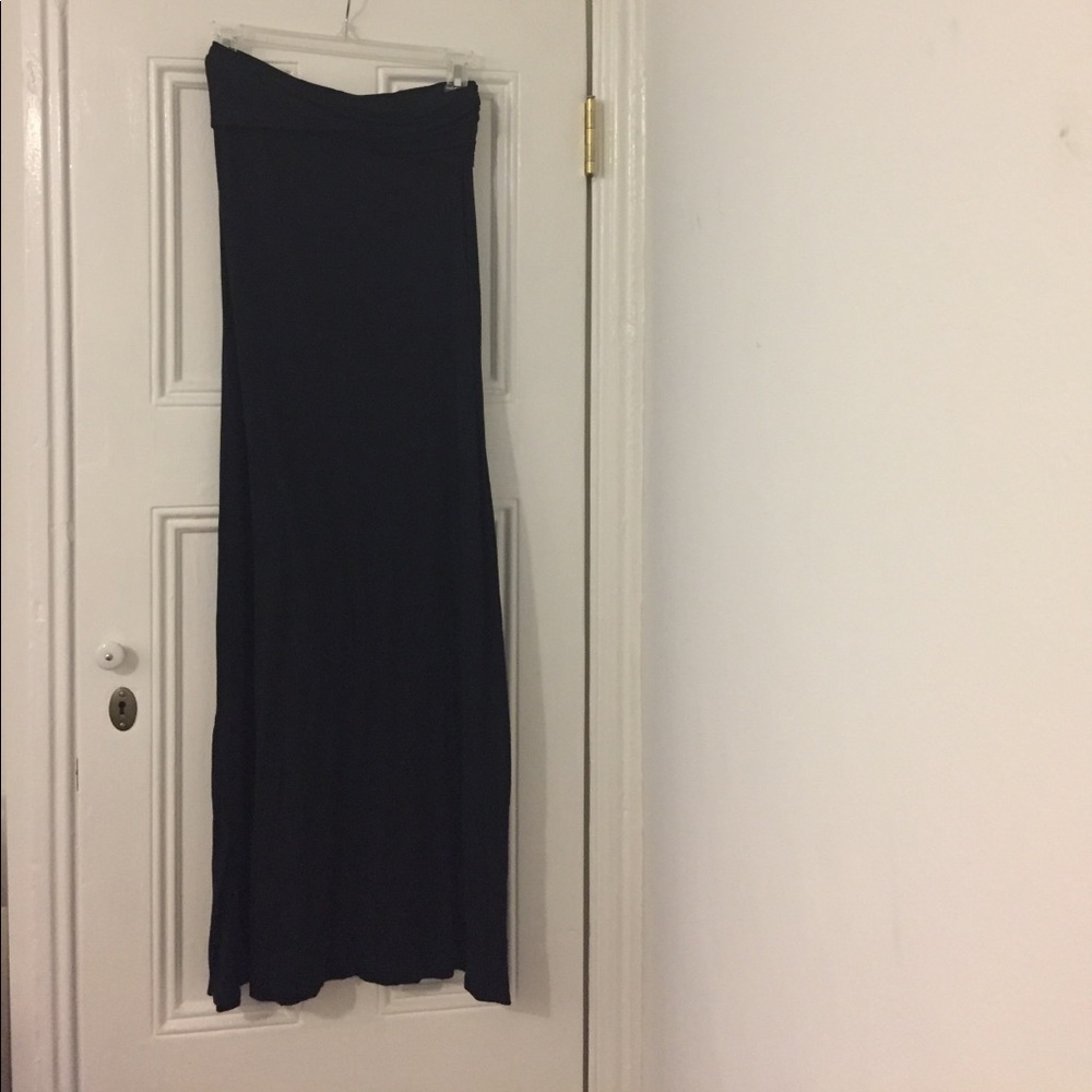 Black maxi skirt
