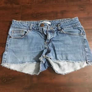 Denim cutoffs