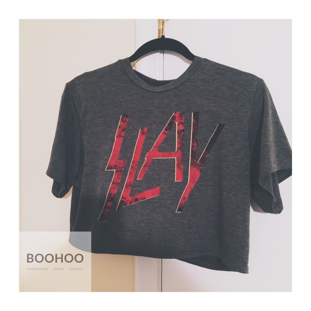 "Slay" Cropped Top
