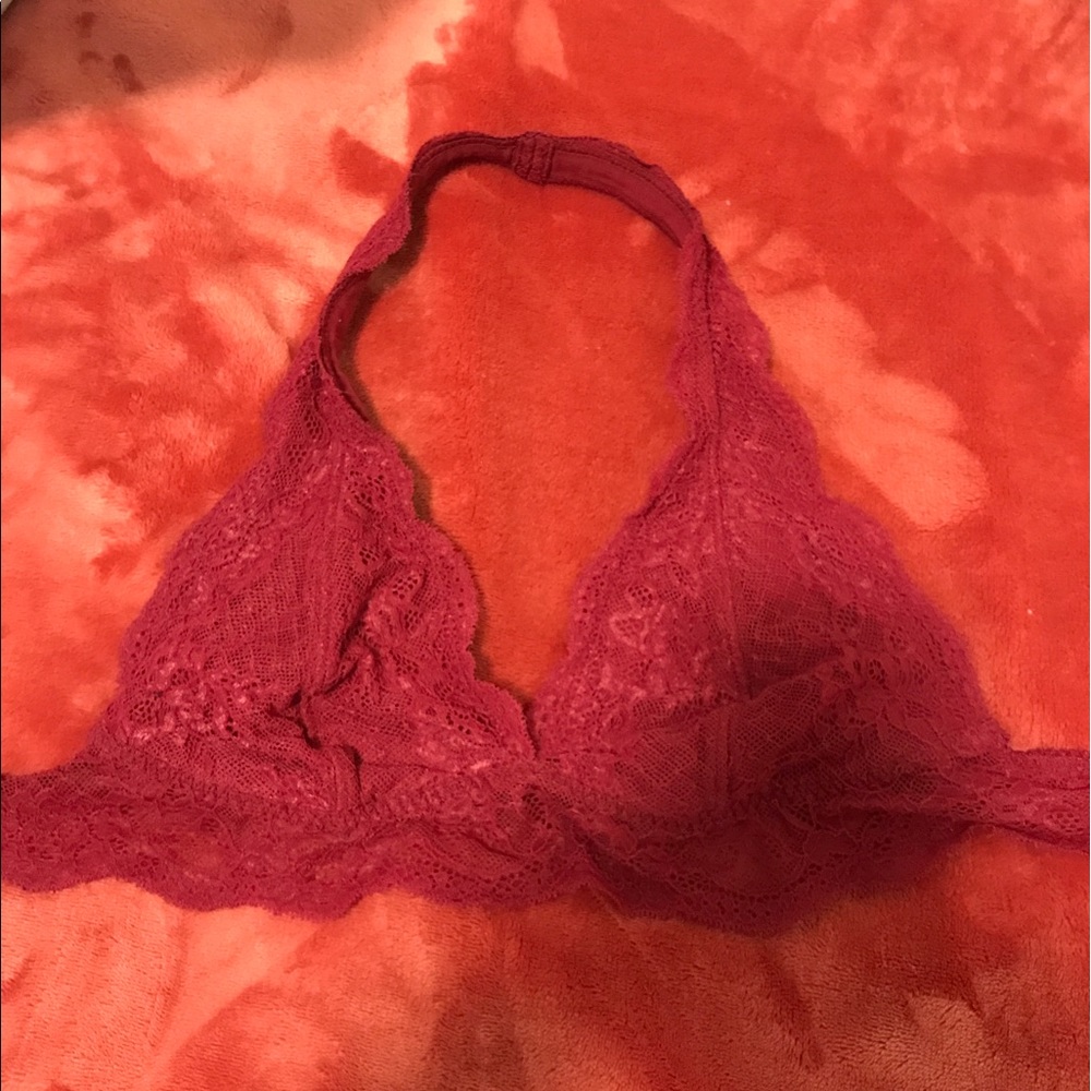 Cute red bralette!