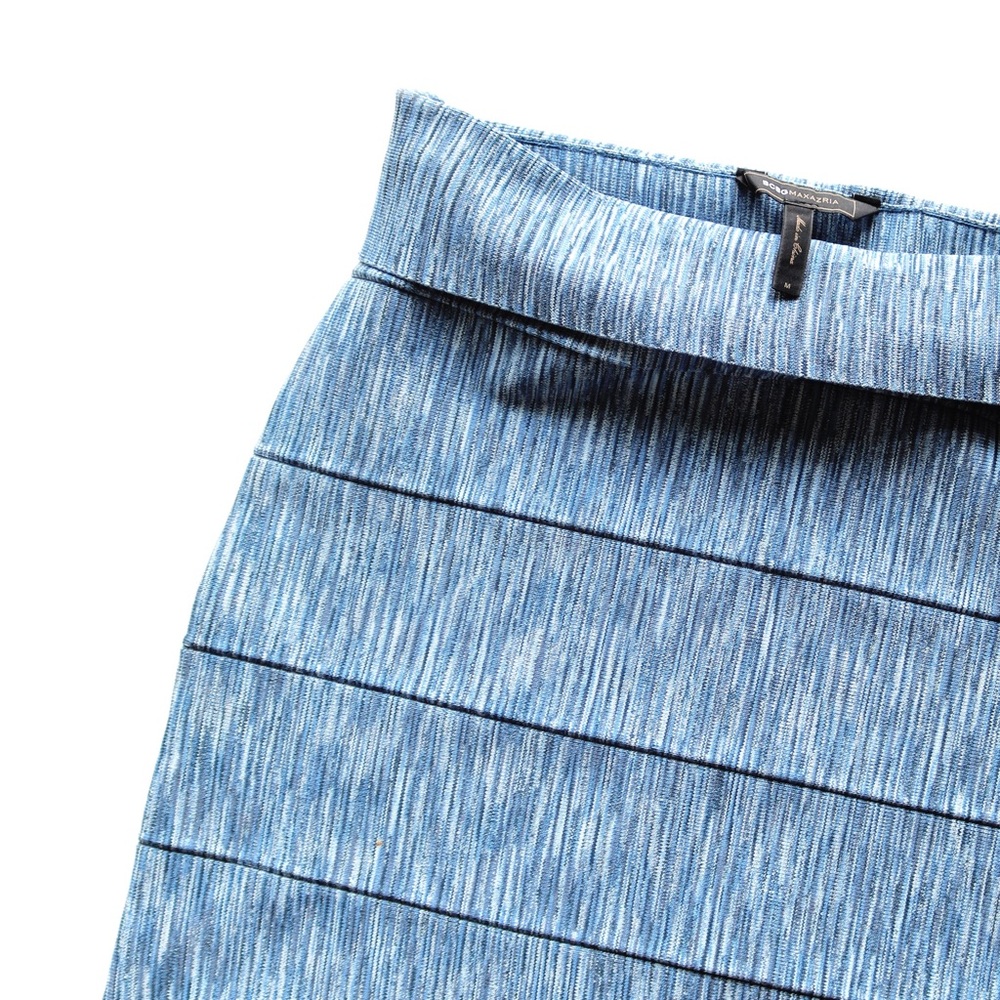 BCBGMaxAzria Blue Space Dye Bandage Skirt