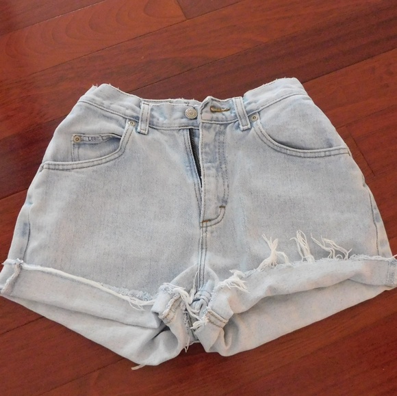 American Apparel Pants - High waisted denim shorts