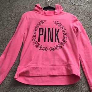 VS PINK hooded tee
