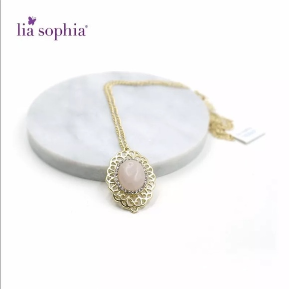 Lia Sophia Jewelry - Lia Sophia gold tone stone necklace NEW with tags