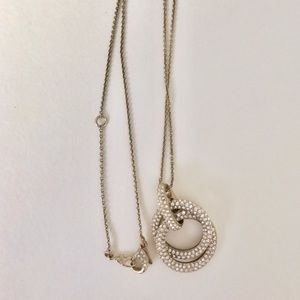 Pavé Double Circle Pendant Necklace Pavé Double Circle Pendant Necklace
