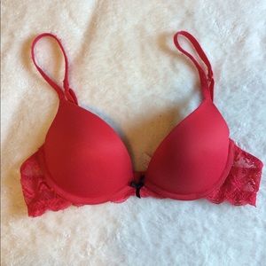 VS PINK Red Push-up Bra