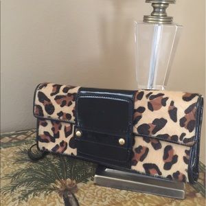 Alfani cheetah print clutch