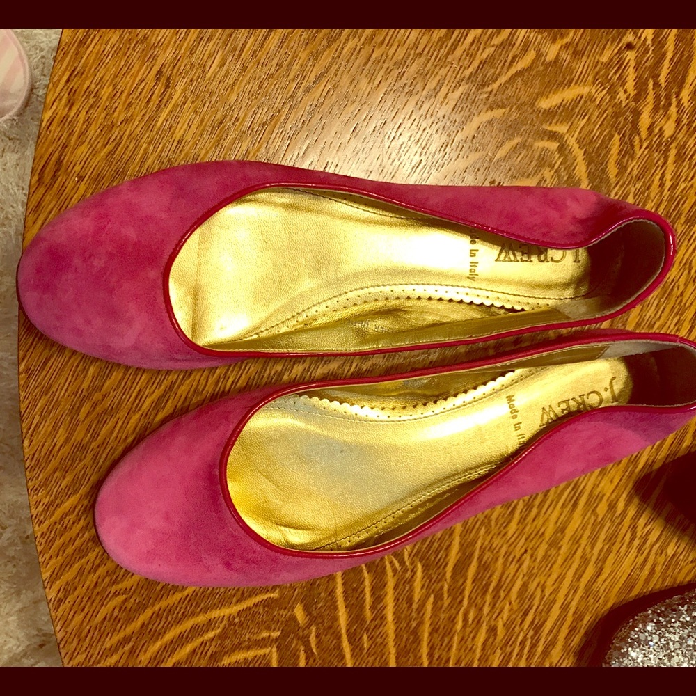J. Crew pink flats!