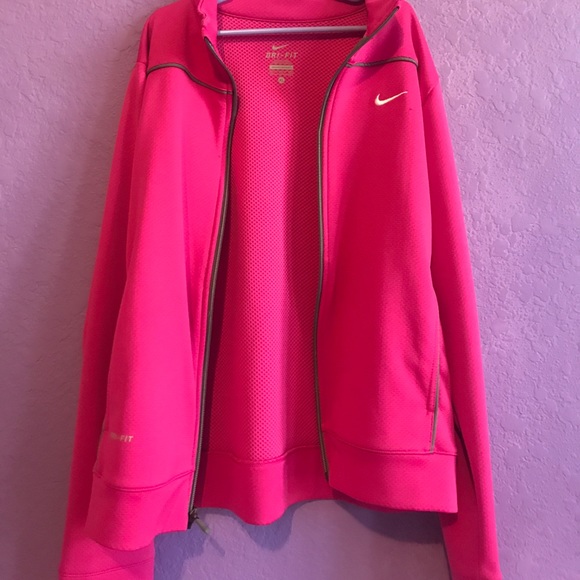 Pink Nike Pro Sports Jacket - Picture 3 of 4
