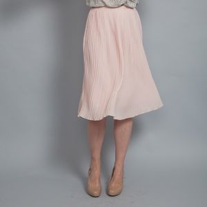 English Laundry Pink Pleated Midi Skirt sz S