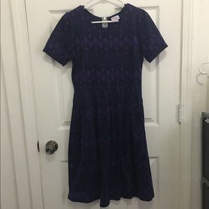 ✨ Like New ✨ LuLaRoe Amelia Purple Tribal Print