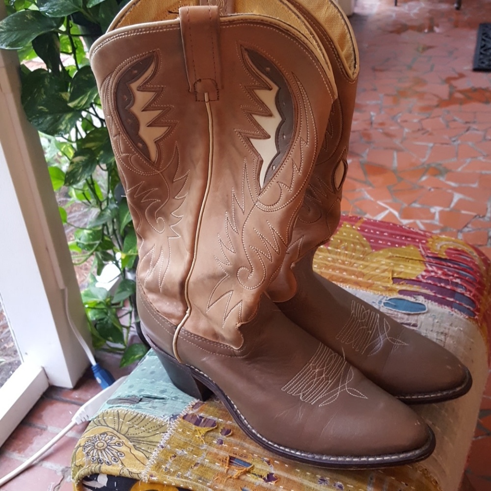 Custom made cowboy boots ACME, 8.5A - Picture 1 of 6