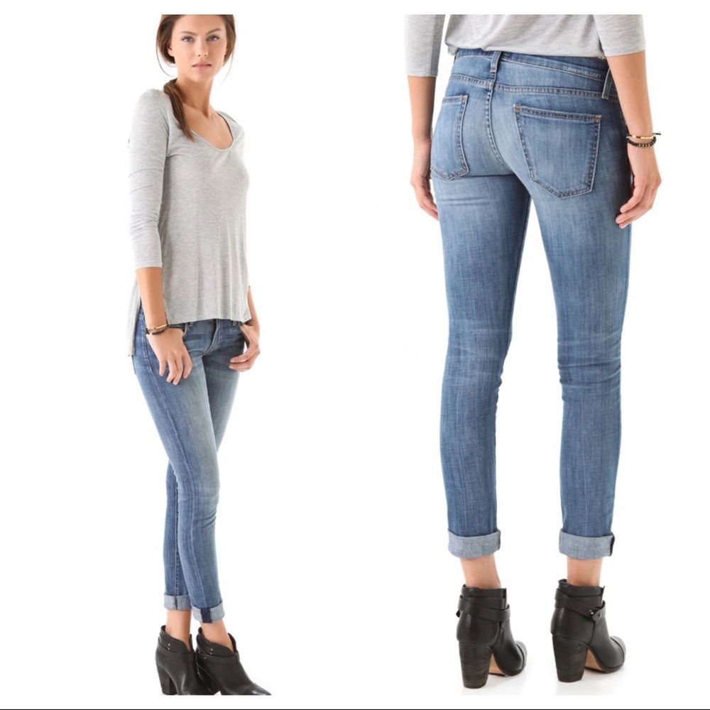 Current/Elliott  The Rolled Skinny Jeans