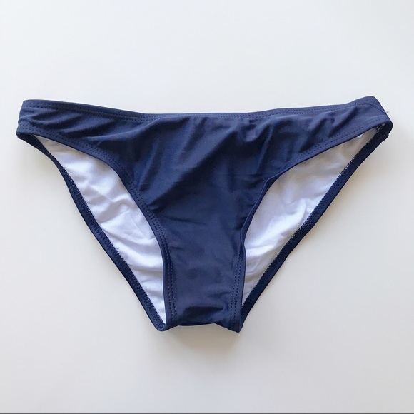 Nautical Off Shoulder Ruffle Bikinis - Picture 5 of 6