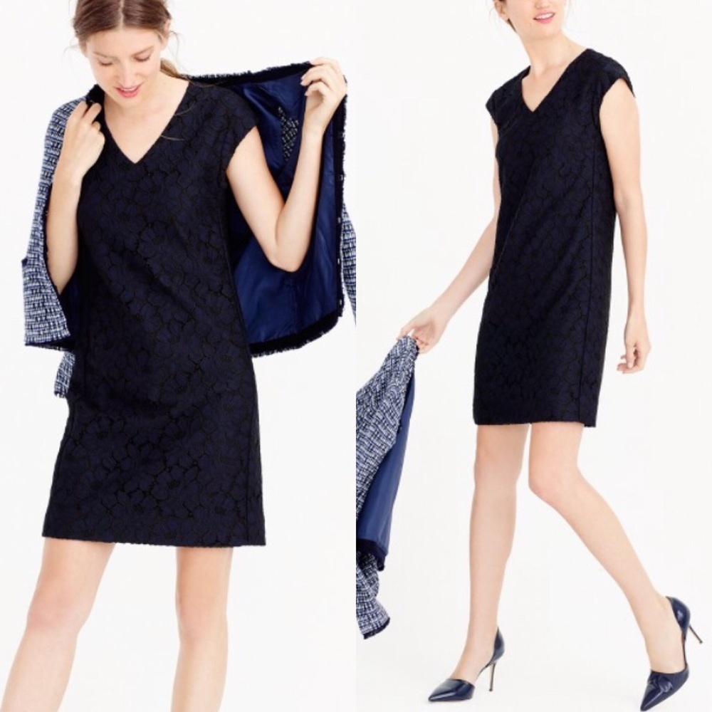 J.Crew Floral lace tunic sleeveless dress