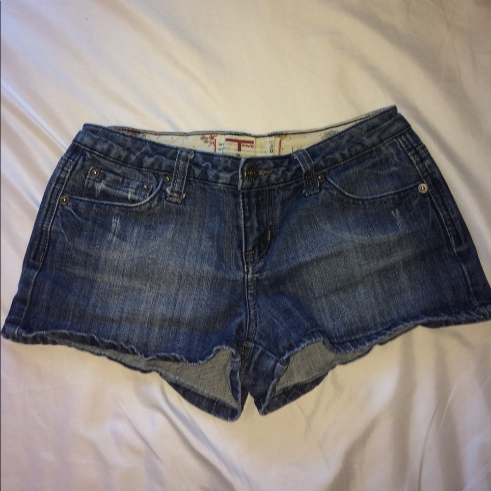 Denim shorts