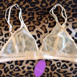 Clo Intimo sheer soft wireless bra champagne nude