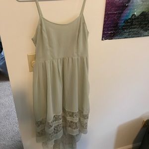 Pastel Teal Hi Lo Dress