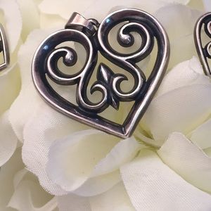 James Avery Heart Pendant in silver