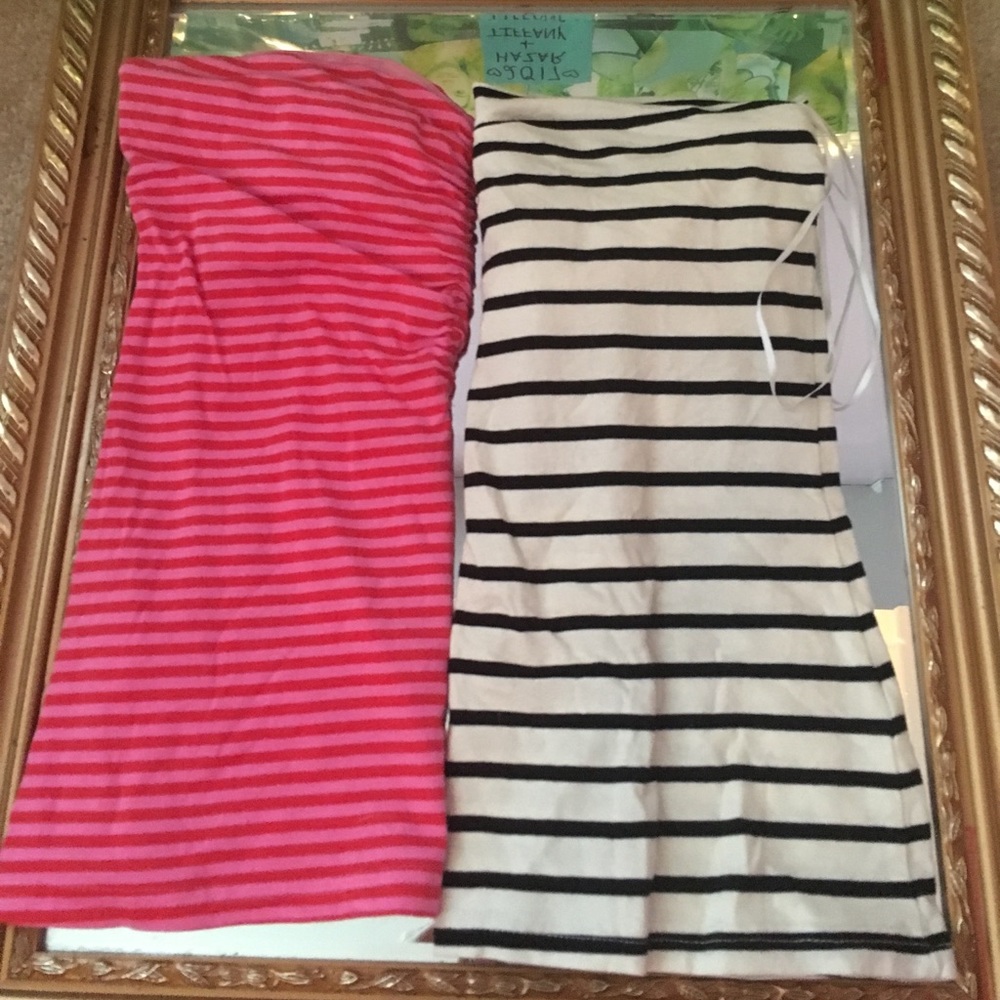 Two medium H&M strapless shirts