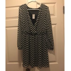 NWT Express black and white striped dress