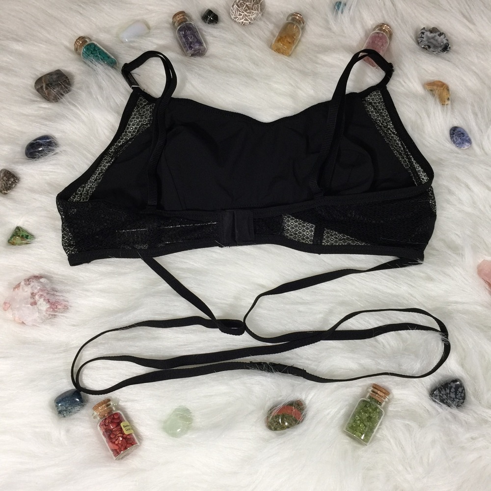 Victoria's Secret Black Wrap Bralette Medium M VS - Picture 3 of 4
