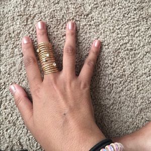 gold knuckle ring